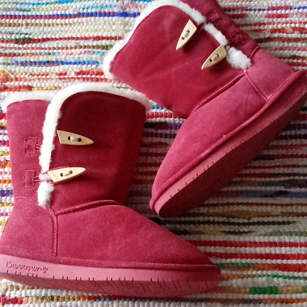 BearPaw Red Boots